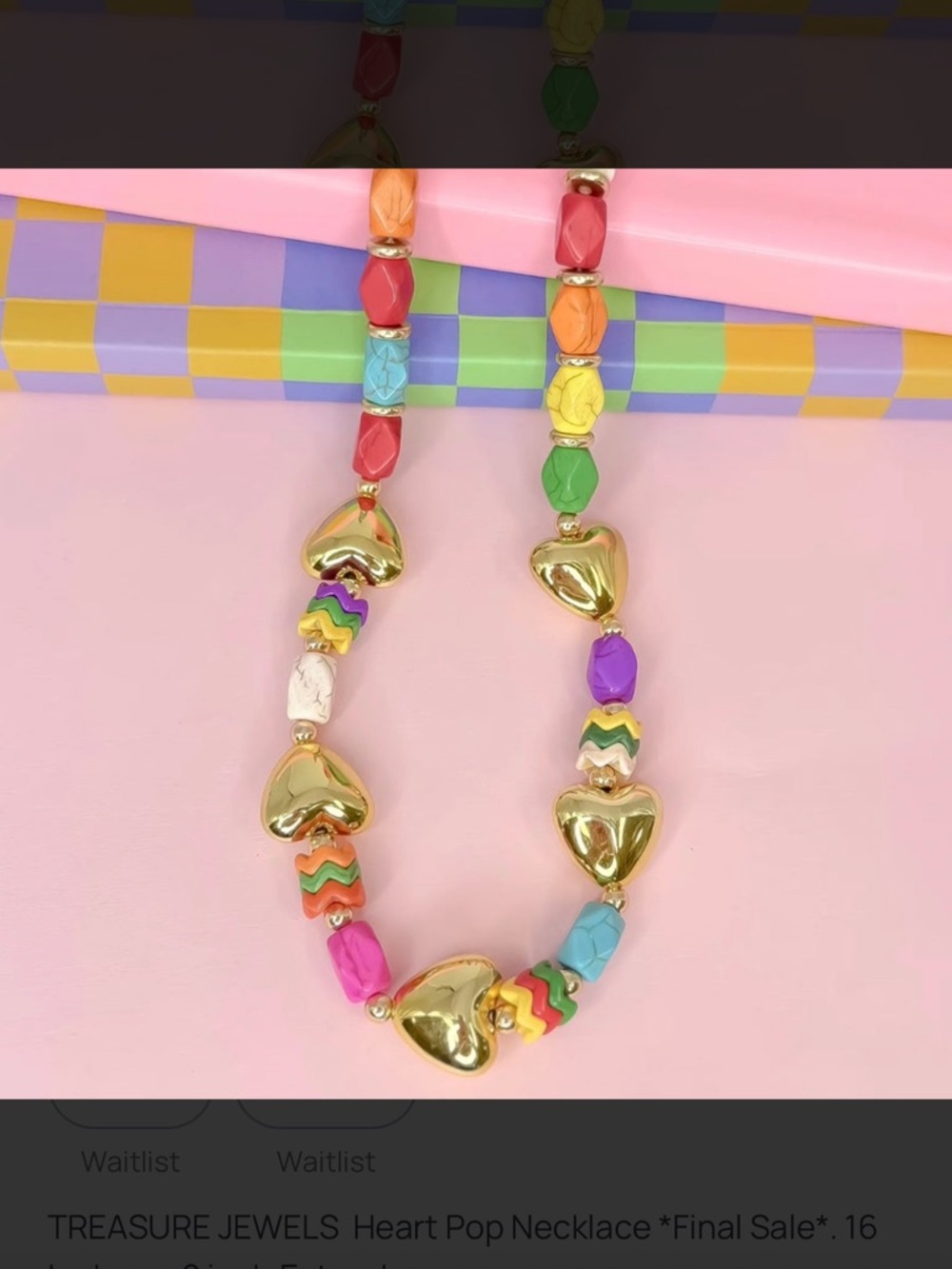 NWT Treasure Jewels Heart Pop - Multicolor & Gold